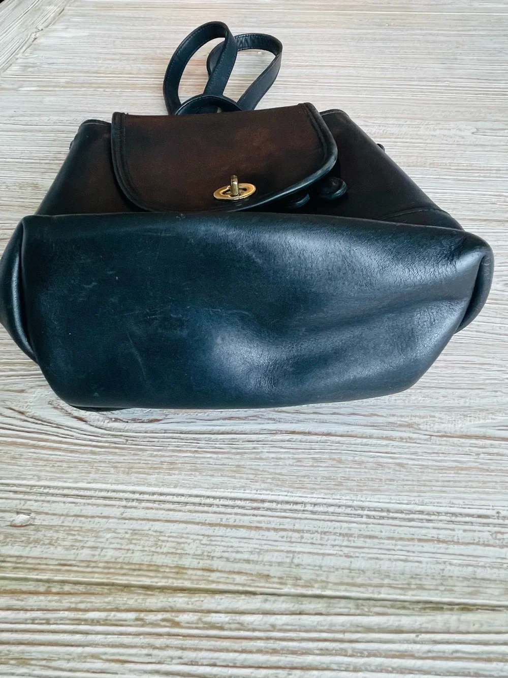 Vintage Coach 9960 Black Leather Backpack Made in USA Glove Tanned